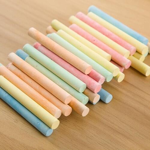 Dust-free chalk 100 Sticks Dustless Drawing Painting Art Colorful Chalk School Office Supplies
