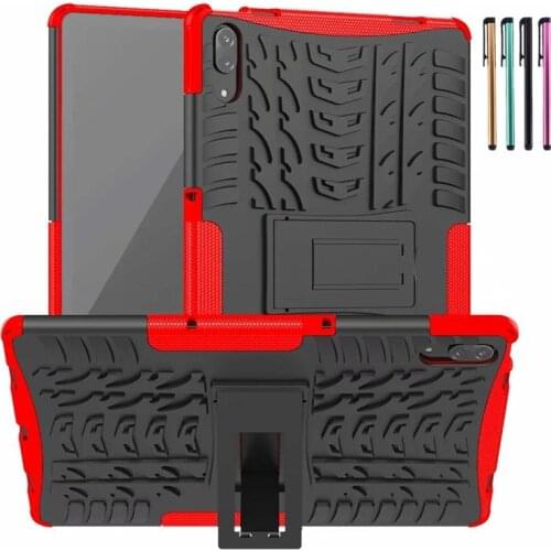 Cover Multifunctional Kickstand Case For Lenovo Tab P11 2020 Xiaoxin Pad 11" TB-J606F TB-J606N TPU+PC Hard Stand +Pen