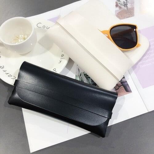 Fashion Soft Leather Glasses Case Portable Box Cassette Sunglasses Cases Men and Women