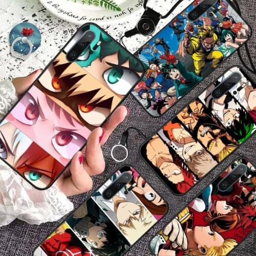 Cartoon My hero of the Academy Anime Phone Case For Huawei P9 P10 P20 P30 Pro Lite smart Mate 10 Lite 20 Y5 Y6 Y7 2018 2019