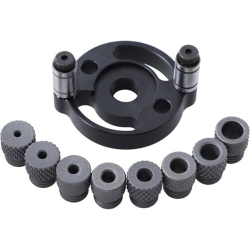 517A Punch Locator Vertical Hole Straight Drilling Guide Template Adjustable Wood Self Centering Joinery Installation 3-10mm