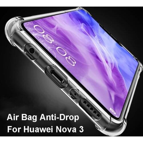 Mobile Phone Shockproof Anti-scatch Case Air Bag Anti-drop Transparent Clear TPU Back Cover for Huawei Nova3i P30 P30Lite P30Pro