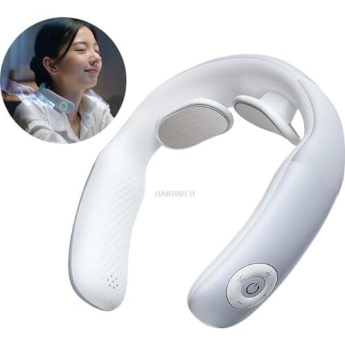 Smart neck massager shoulder massage electric pulse cervical spine portable heating analgesic and decompression tool health care