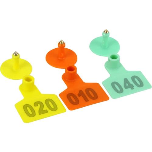 Cattle Livestock Cattle Pig Ear Tags With Words Numbers 001-500 Farm Animal Ear Lasers Cattle Pig Identification Farm Tools