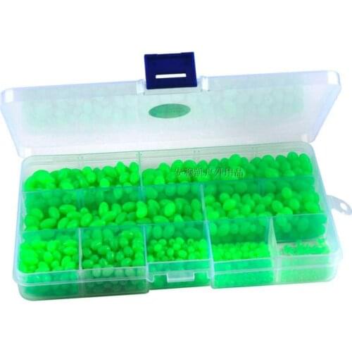 Hard Glowing Luminous Fishing Beads Glowing Sink Beads For Treble Hook Fishing Rigs Green Red Fishing Lure Tackle Accessories