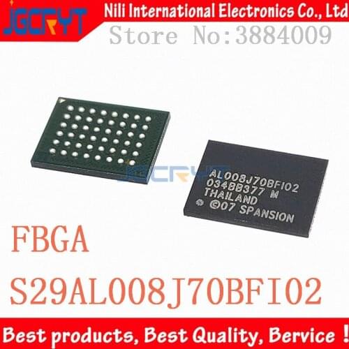 1 unids/lote S29AL008J70BFI02 AL008J70BFI02 AL008J70BF102 Storage chip BGA 8Mb 3V 70ns