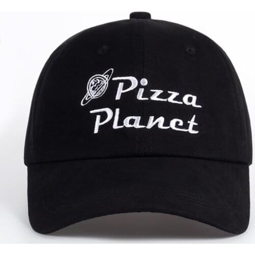 100% Cotton Pizza Planet Hat Baseball Cap Embroidery Dad Hat Summer Sun Pizza Cotton Snapback Hip Hop Sport Cap pokemon bone