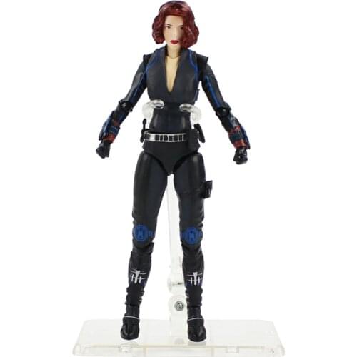 16cm Avengers Super Hero Black Widow Movable PVC Action Figure Collection Model Toy Gift For Kids