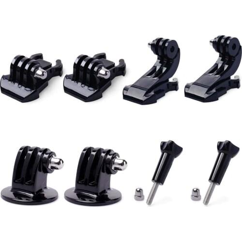 8 in 1 Buckle Base Mount J-Hook Tripod Mount Adapter Thumbscrew for GoPro Hero 6 5 4 3+ 3 2 1Session, SJCAM EK7000 EK5000 LD4000