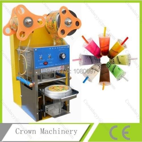Automatic plastic cup sealing machine