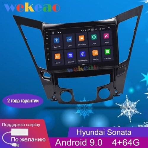 Wekeao Touch Screen 9'' 1Din Android 9.0 Car Dvd Multimedia Player For Hyundai Sonata I40 I45 Car Radio GPS Navigation 2011-2015