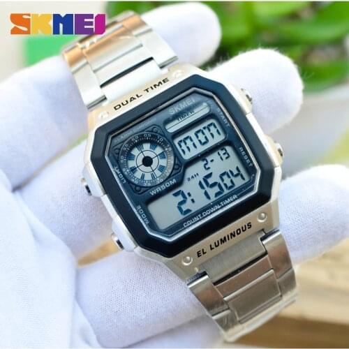 SKMEI 1335 Japan movement Digital Lumionus Mens watches Stopwatch Calendar Male Sport Watch Electronic Clock Relogio Masculino