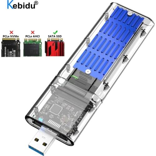 Kebidu M2 SSD CASE SATA Chassis M.2 To USB 3.0 SSD Adapter For PCIE NGFF SATA M / B Key SSD Disk Box M.2 SSD CASE