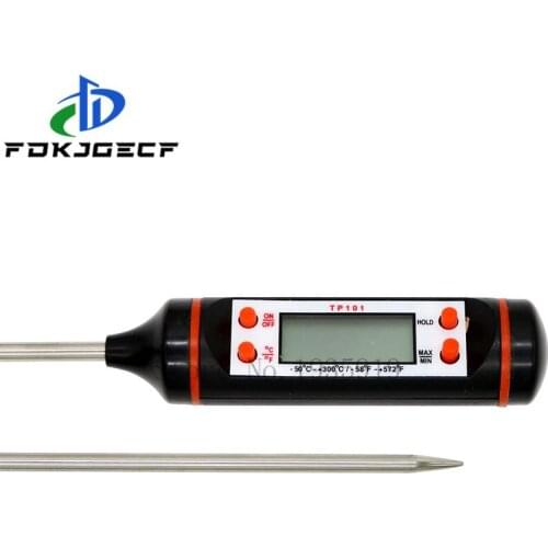 Digital Probe Meat Thermometer Kitchen Cooking BBQ Food Thermometer Cooking Stainless Steel Water Milk Thermometer Tools TP101