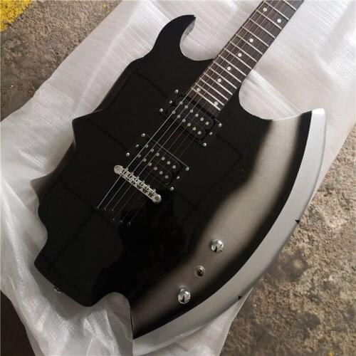 Axe 6 string electric guitar, super cool guitar with personality, can be customized according to your requirements of any color