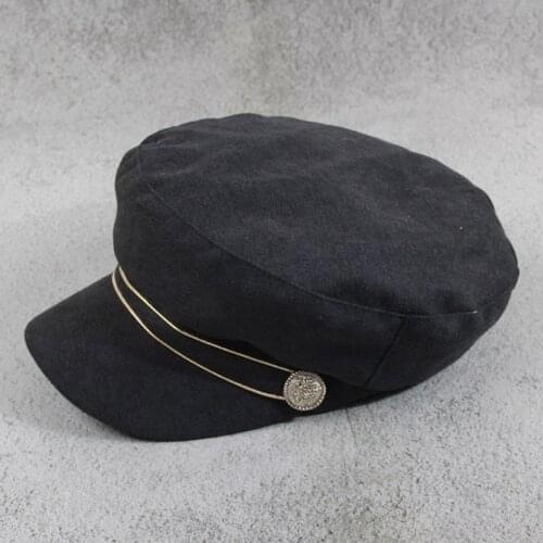 Vintage Hats Caps Women Casual Streetwear Elegant Flat Plain Black Female Caps Soft Fashion Casquette Femme 2019 Spring Autumn