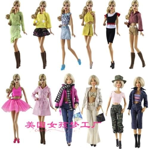 Clothing Set Winter Wear Summer Suit Outfit Clothes Jeans Coat For 1/6 BJD Xinyi Barbie FR ST Doll Gift for girls 2019 New