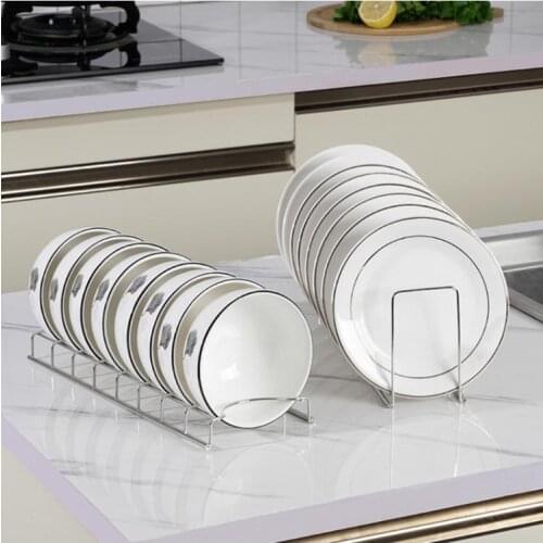 Kitchen Organizer Stainless Steel Dish Bowl Rack Drying Shelf Utensil Cutlery M68E