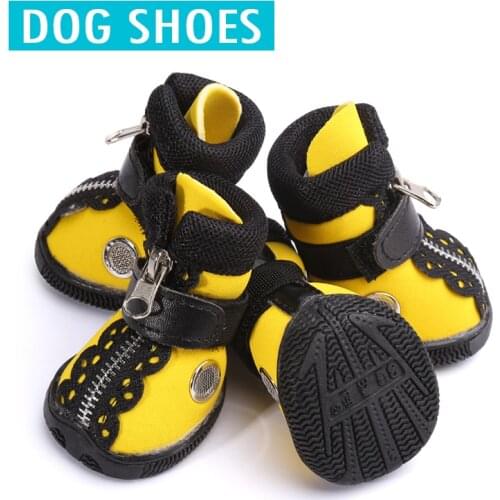 Non slip Dog Shoes Ventilation Wear resisting Warm Outdoor Walking Pet Shoes For Dogs Spring Autumn Comfortable Cats Warm Boots