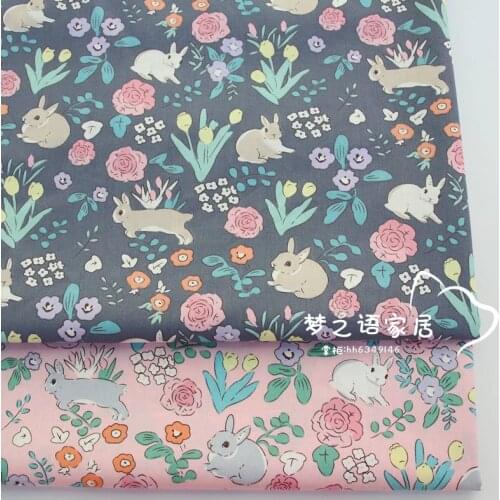 New Rabbit DIY Handmade Sewing Craft Pillow Clothes Toy Doll Dress Material Quilting Patchwork Tissus Tecidos 100% Cotton Fabric