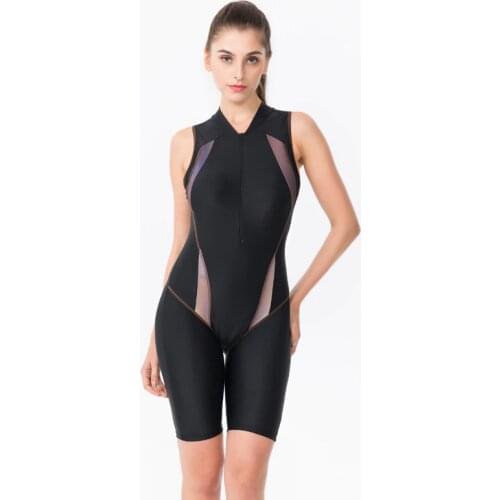 One Piece Women Sports Swimwear Sports Swimsuit Colorblock Swimwear Open Back Beach Wear Bathing Suits Bikini