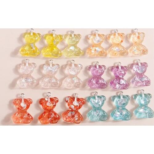 15pcs 18*26mm Original Cartoon Bears Charms for Necklaces Earrings Making Penddants Animal Bears Jewelry Findings Accessories