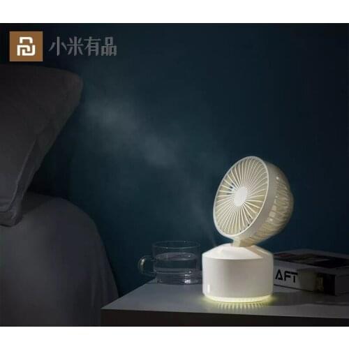 Youpin Wellsmart Mini USB Portable Desktop Fan 350ml 2000mAh Cooling Fan Wireless Air Humidifier For Office Car Home