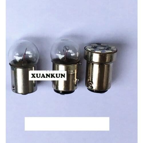 Retro Motorcycles Retro Three-wire Tail Light Bulbs Turning Bulbs High and Low Snap Heads 15mm in Diameter