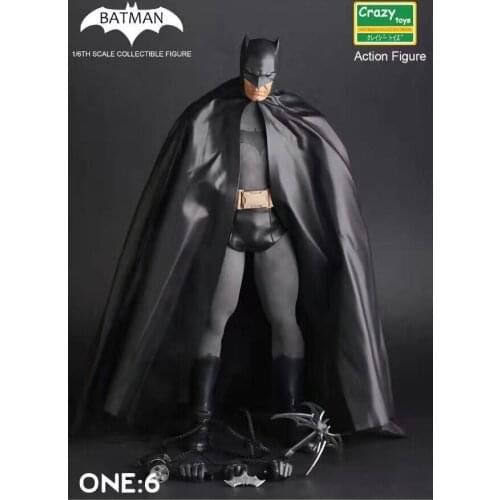 Crazy Toys 1:6 Batman Black Ver. BJD The Dark Knight Bat Man Collectible Action Figure Toys Joints Moveable