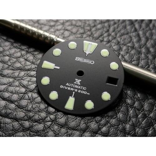 28.5mm) SKX007/SPR777 Japanese Seiko NH35A/4R35 modified diving luminous watch dial