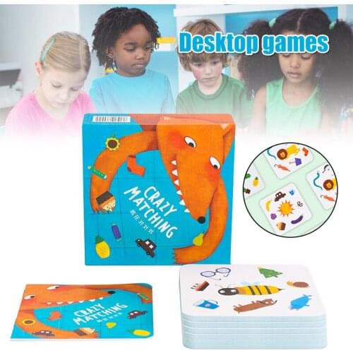 Animal Memory Matching Point It Puzzle Card Parent-Child Interactives Party Board Game Toys for Children NSV