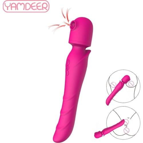 10 Modes Vibration Suction AV Stick Vibrators for Women Sex Toys for Adults Vagina Clit Nipple Sucker Female Masturbator Shop