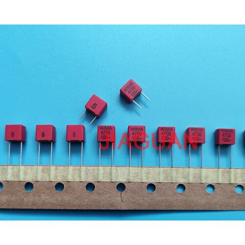 20PCS NEW RED WIMA FKP2 4700PF 100V PCM5 Audio 472 hot sale FKP-2 0.0047UF/100V 4.7NF 4N7 P5mm 472/100V FKP2D014701G00