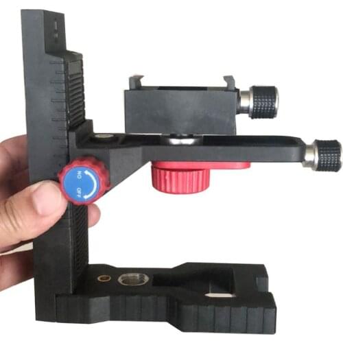 L Type Shape Level Measuring Bracket Instrument Gradienter Ceiling Wall Electronic Laser Adjustable Height Metal Attracted