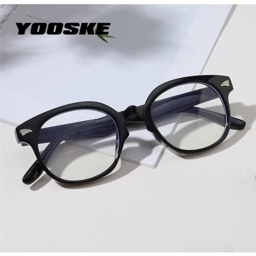 YOOSKE Anti Blue Light Rays Blocking Glasses Frames Women Men Small Square Computer Eyewear Optical Lens Eyeglasses