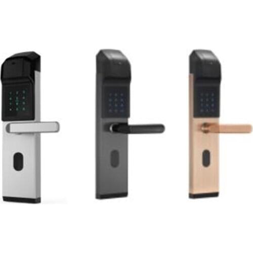 Stainless Steel Fingerprint / Password/ID Card/Key Unlocking Hotel Lock