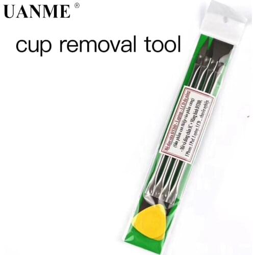 UANME 4PCS IC Chip Repair Thin Blade Remover with Handle for A8 A9 CPU Processors NAND Flash Mainboard