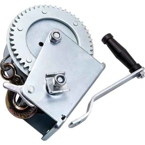 2500lbs Capacity Heavy Duty Hand Winch Cable Hand Cable Winch 10m 1136Kg