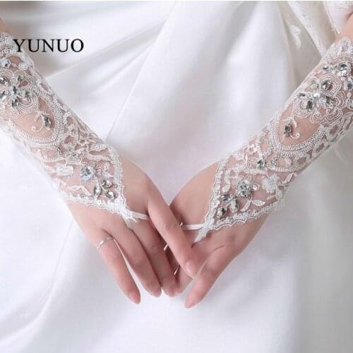Свадебные длинные перчатки YuNuo China At AliExpress
