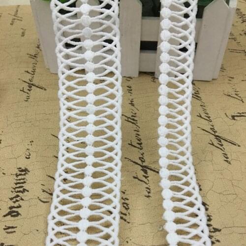 15yards/lot,New Style Lace Trim Water Soluble Embroidered Lace Trimmings Sewing Crafts DIY Handmade Clothing Accessories