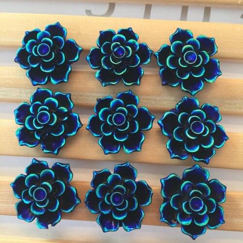 Hot 20pcs18mm beautiful flower shaped resin jewelry accessories DIY crafts rhinestone scrapbook wedding party accessories-A149