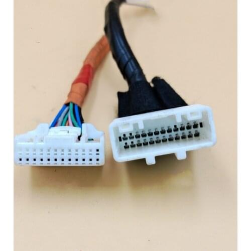 24pin Male and Female CD power amplifier plug connector with wire Suit for Toyota Lexus