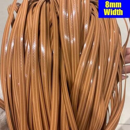 8mm 500g 3-Line Embossing Gradient Flat Synthetic Rattan Material Diy Handmade Rattans Roll Craft Knit Repair Chair Table Basket