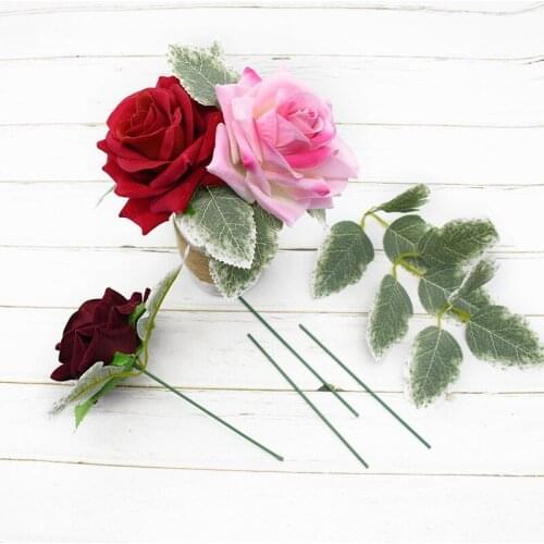 30 pieces silk green leaves artificial plants home wedding decorations bride accessories craft leaves Chreaves navidad diy gift