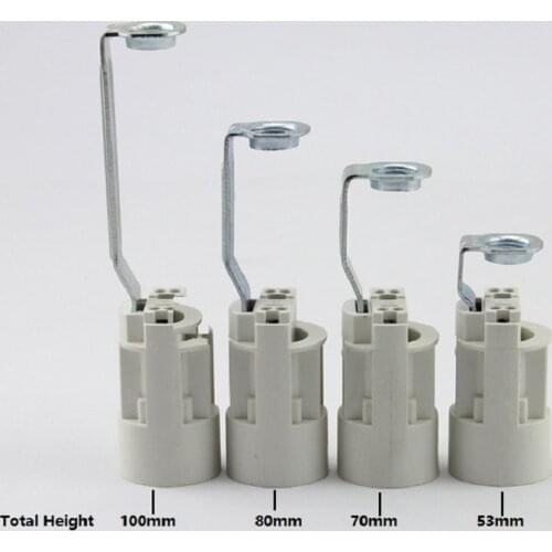 4pieces/lot E14 lampholer with m10 rack bracket Candle Lamp Holder Retro Pendant Light Candle Chandelier Socket free shipping