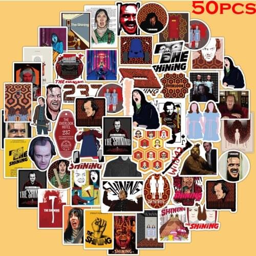 50pcs The Shining sticker Favorable horror movie series graffiti sticker waterproof decoration helmet suitcase bicycle