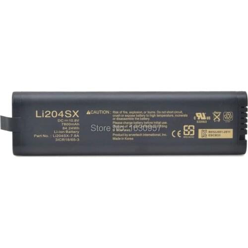 7800 mAh 100% New High Quality Imported Battery Cells LI204SX LI204SX-60 LI204SX-60A LI204SX-66 LI204SX-66A A6188-67004 1420-0868 GPDR204 Battery For Acterna JDSU MTS-6000 Battery