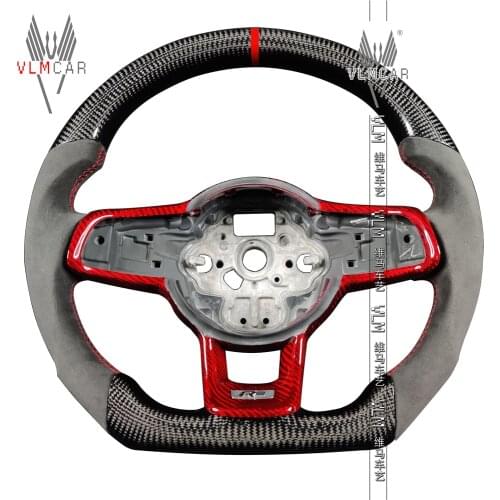 Private custom VW Golf carbon fiber steering wheel/trims for MK7/MK7.5 GTI/R Manual