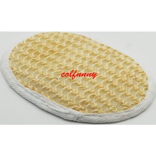 Fast Shipping Lot of 200 Natural Sisal bath Pad Skin Exfolianting, Peeling, Good for Cellulite Fight 100% Natural F061302