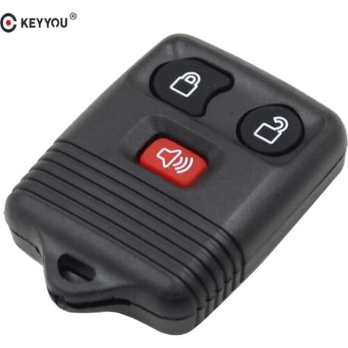 KEYYOU 3 Buttons 2+1panic Auto Remote Car Key Shell Case For Ford Fob Clicker Transmitter Control Case Cover Car-Styling